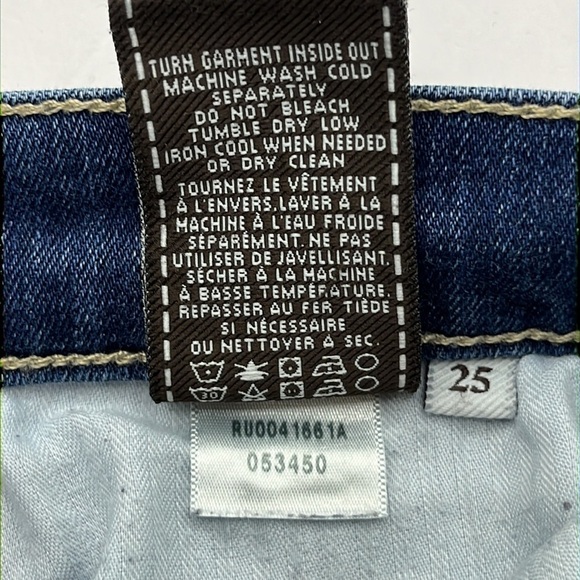 7 For All Mankind Gwenevere Mid Rise Skinny Size 25 - Picture 12 of 16